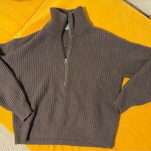 Everlane wool half zip sweater xs excellent condition